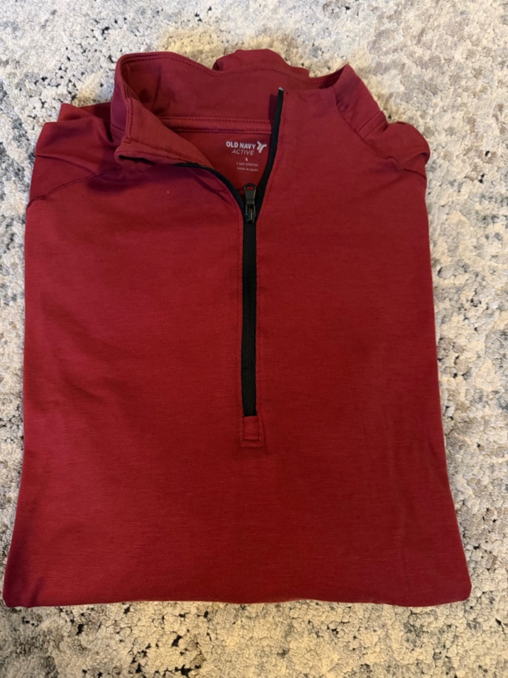 Old Navy Active Men’s Half-Zip Pullover - Burgundy